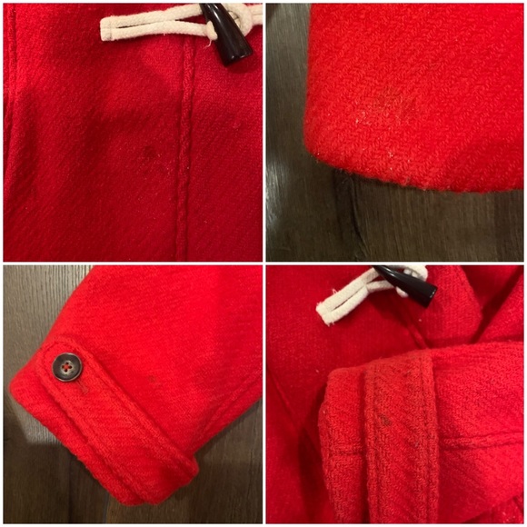 Hollister Women’s Red Wool Toggle Coat - Picture 6 of 6